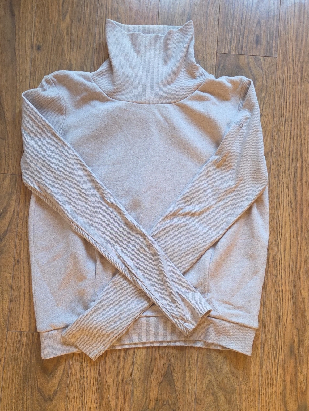 ALO Yoga Taupe Cowl Neck Sweatshirt Size S